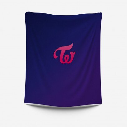 3D одеяло black Twice logo - Лого Twice