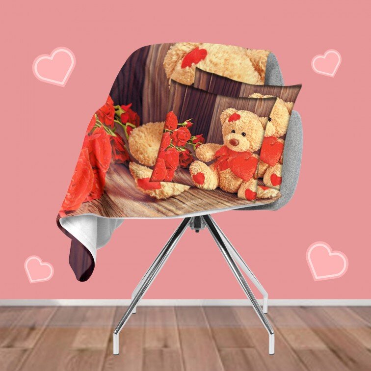 Комплект одеяло и възглавници Изненада за Свети Валентин - Surprise For Valentine Day