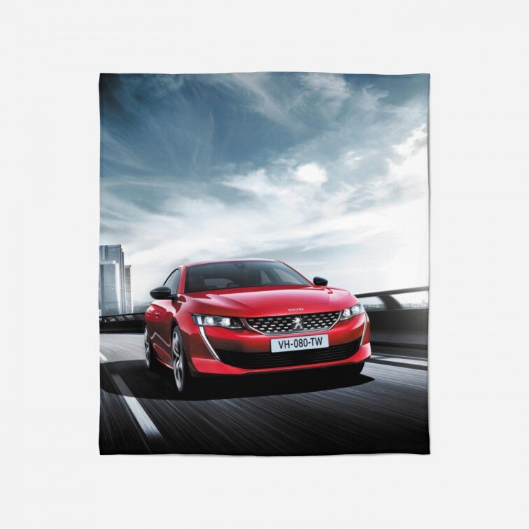 Одеяло с принт Пежо - Peugeot Red