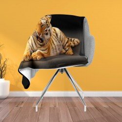 Одеяло с животински мотиви Тигър - Tiger Black