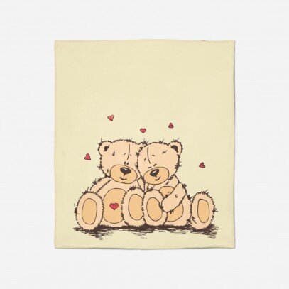 Романтично одеяло Влюбени мечета - Bears In Love