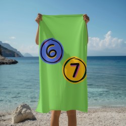 Ефектна кърпа 6-7 в зелено - 6-7 Green