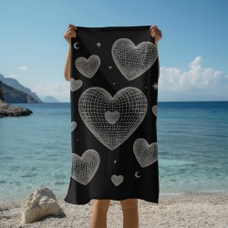 Ефектна плажна кърпа Y2K Love