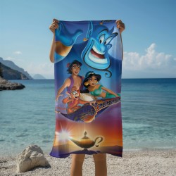 3D детска кърпа Аладин и Жасмин - Aladdin & Jasmine