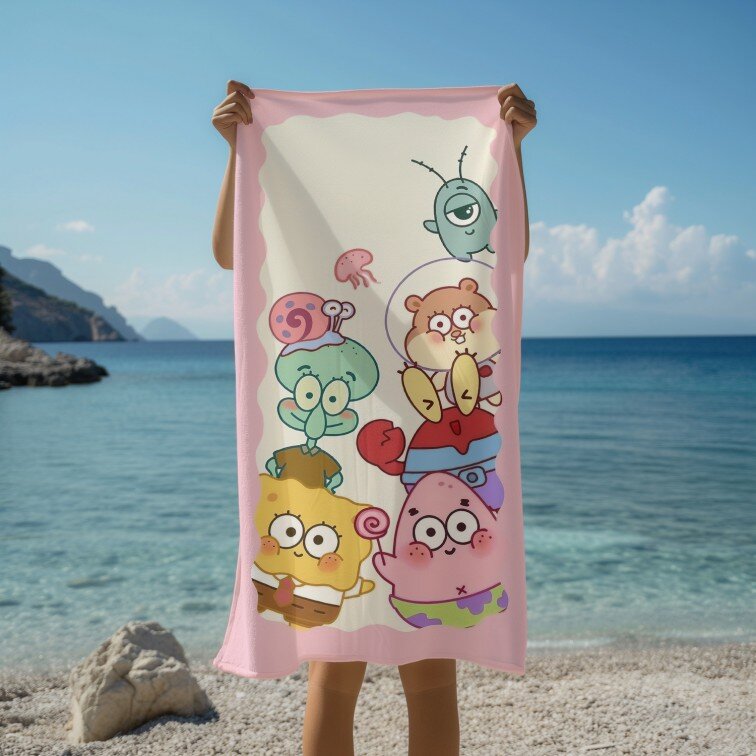 Кърпа за плаж SpongeBob - Спондж Боб