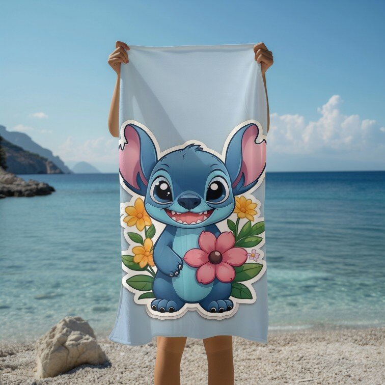 Кърпа за плаж baby Stich - бебе Стич