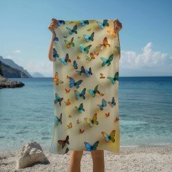 Кърпа за плаж Butterflies in shades - Пеперуди в нюанси