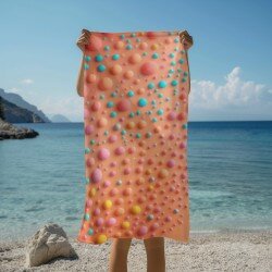 Кърпа за плаж Creamy apricot hues - Кремообразна палитра