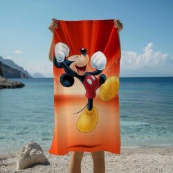 Кърпа за плаж Walt Disney and Mickey Mouse - Уолт Дисни и Мики Маус