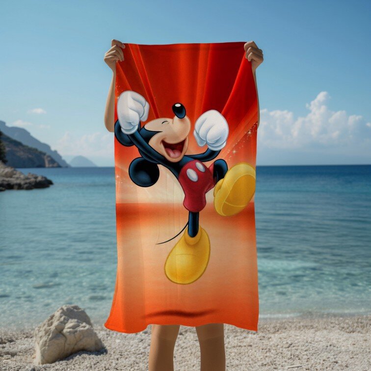 Кърпа за плаж Walt Disney and Mickey Mouse - Уолт Дисни и Мики Маус