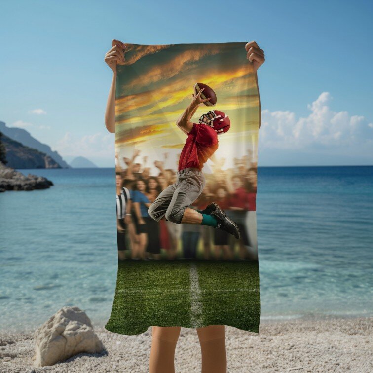 Футболна Кърпа за плаж Футболист - Football Player
