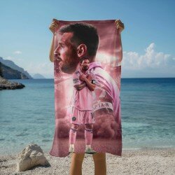 Футболна Кърпа за плаж Меси капитан - Messi Captain