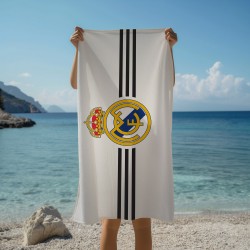 Кърпа за плаж Лого Реал Мадрид с линии - Real Madrid Logo with Lines
