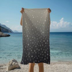 Кърпа Stylized raindrops - Водна магия