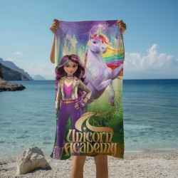 Плажна кърпа Академия за еднорози - Unicorn Academy
