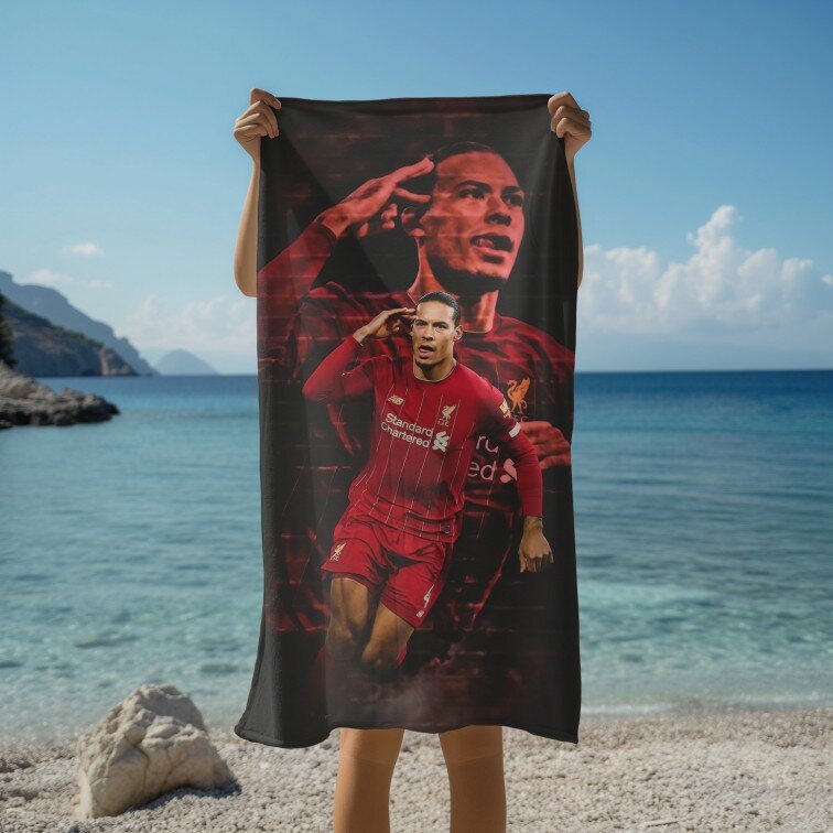 Футболна Кърпа за плаж Ван Дайк - Van Dijk Liverpool
