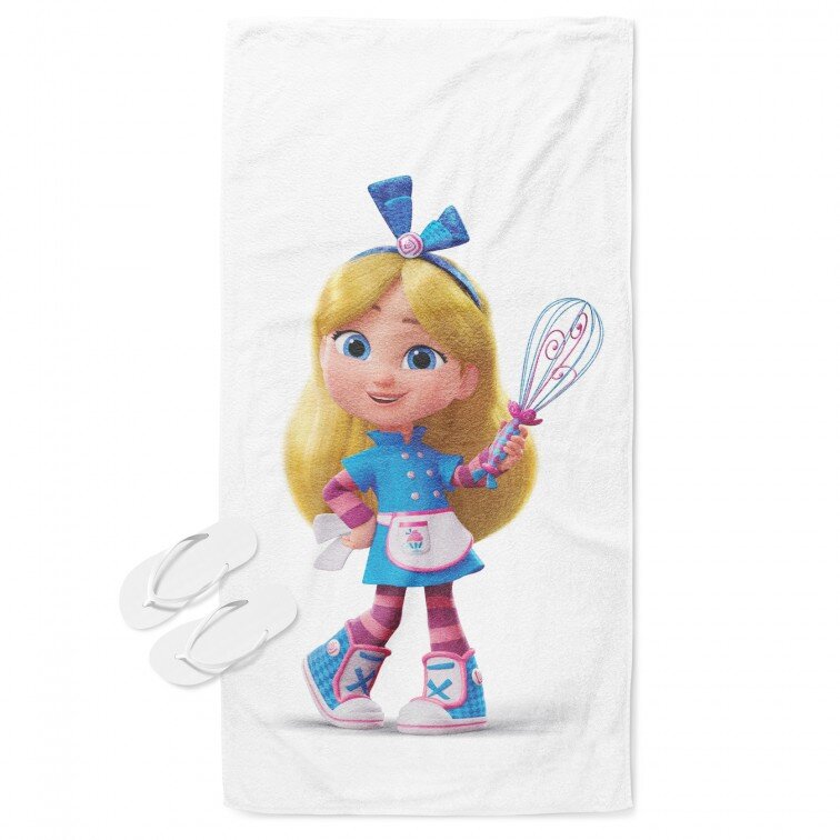 3D Плажна кърпа Пекарната на Алис - Alice's Wonderland Bakery