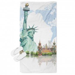 Кърпа за плаж с 3D принт Ню Йорк - New York