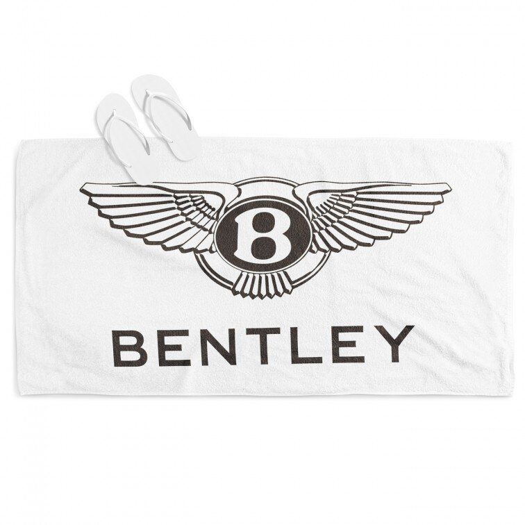 Луксозна плажна кърпа с лого Бентли - Bently Logo