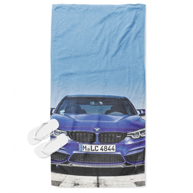 Хавлия за плаж с автомобил БМВ - BMW Blue