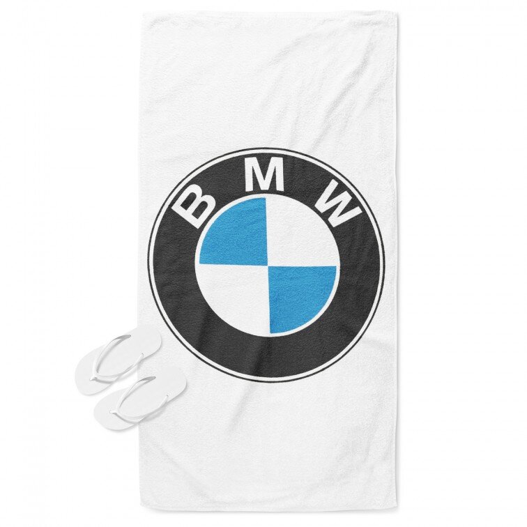 Луксозна плажна кърпа с лого БМВ - BMW Logo