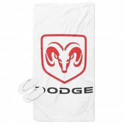 Фенска хавлия за плаж с лого Додж - Dodge Logo