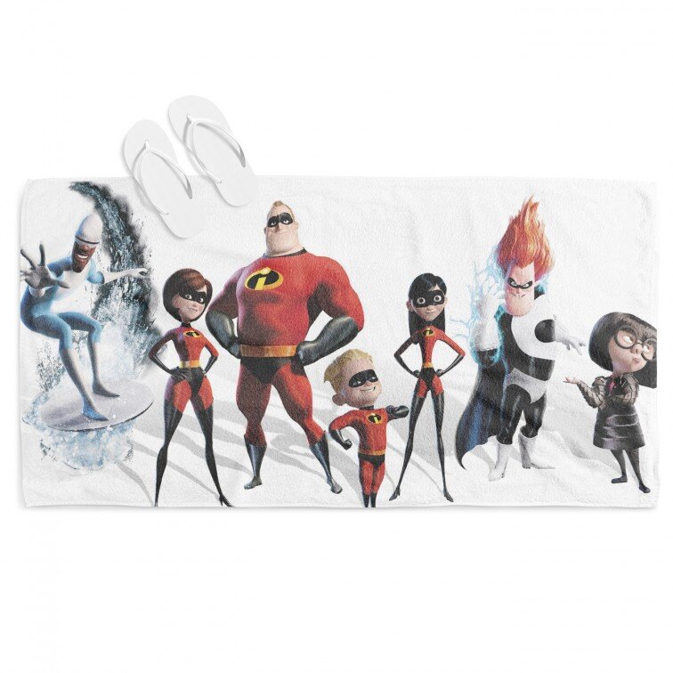 Ефектна детска кърпа за плаж Феноменалните - Incredibles