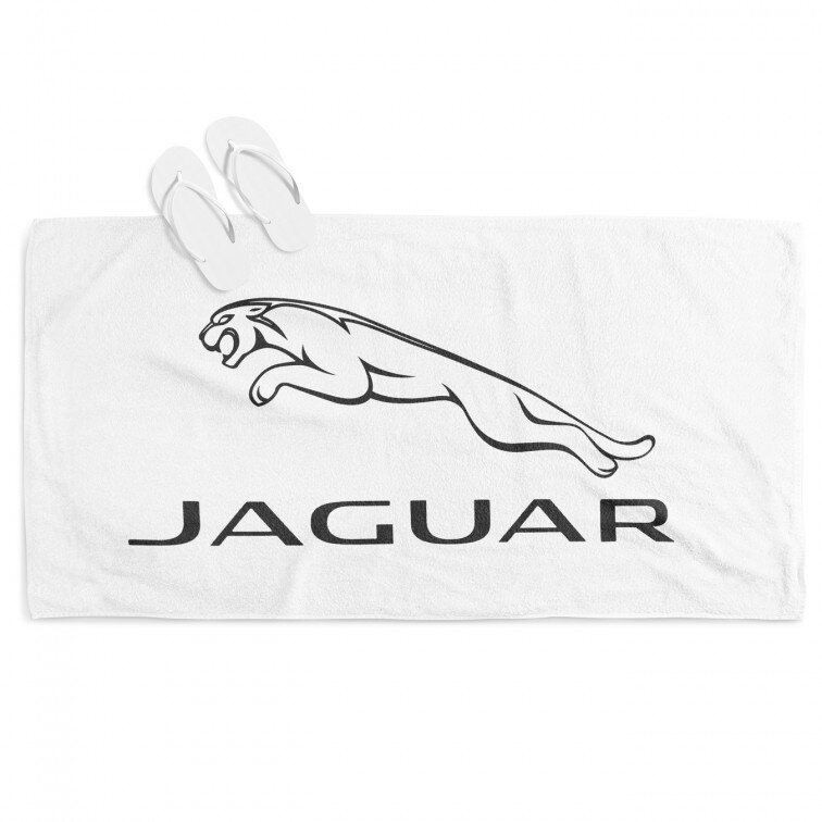 Фенска хавлия за плаж с лого Ягуар - Jaguar Logo