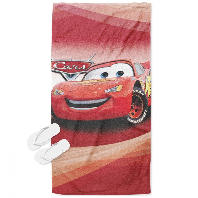 Детска плажна хавлия Маккуин Колите - McQueen Cars