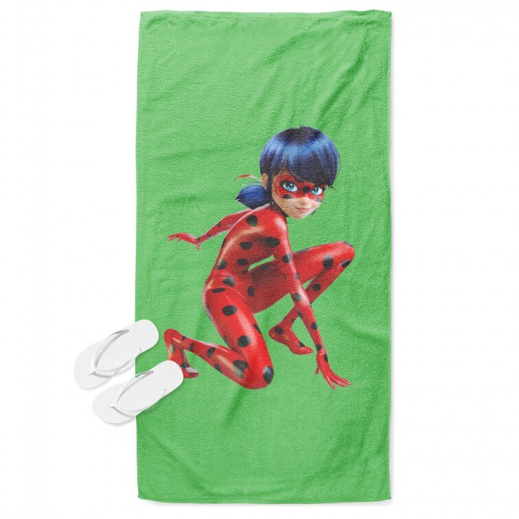 3D плажна кърпа Калинката - Ladybug Sitting