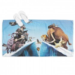 3D детска хавлия за плаж Ледена епоха - Ice Age