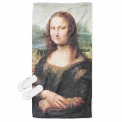 Арт плажна кърпа Мона Лиза - Mona Lisa