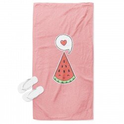 Плажна кърпа Обичам диня - I Love Watermelon