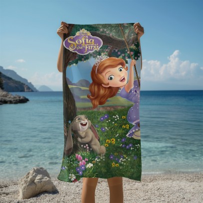 Детска хавлия София Първа и Кловър - Sofia the First and Clover
