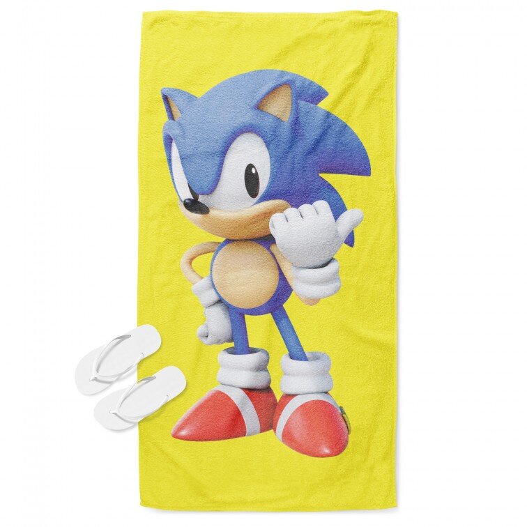 Детска плажна кърпа Соник - Sonic