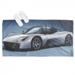Плажна хавлия Спортна кола - Sports Car White