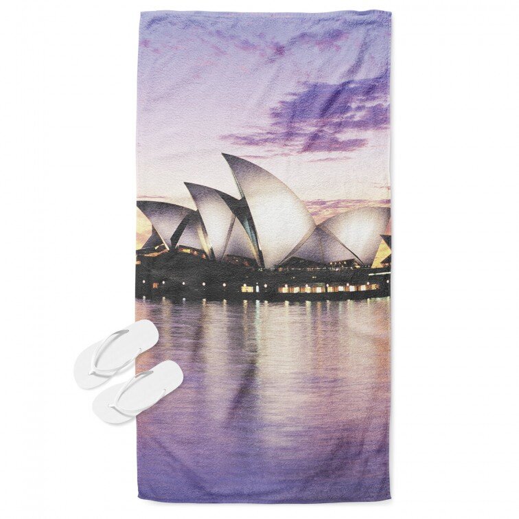 3Д кърпа за плаж Сидни - Sydney Landscape