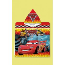 Детско пончо с качулка Cars