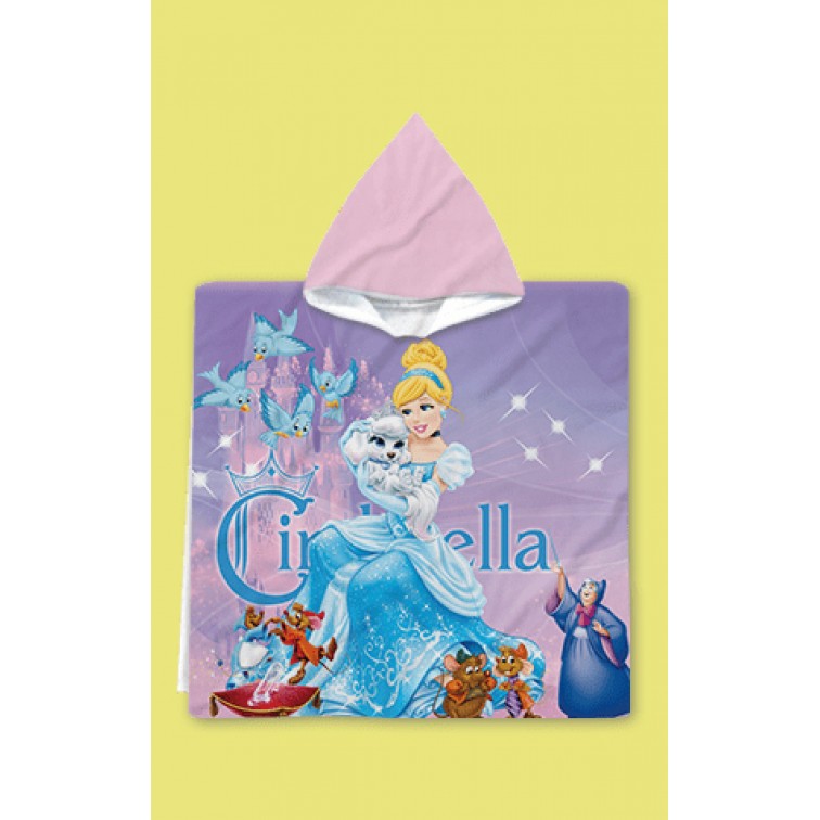Детско пончо с качулка Cinderella
