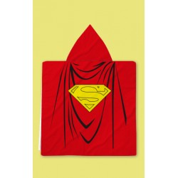 Детско пончо с качулка Superman
