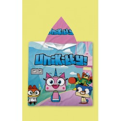 Детско пончо с качулка Unikitty