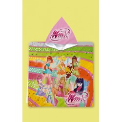 Детско пончо с качулка Winx