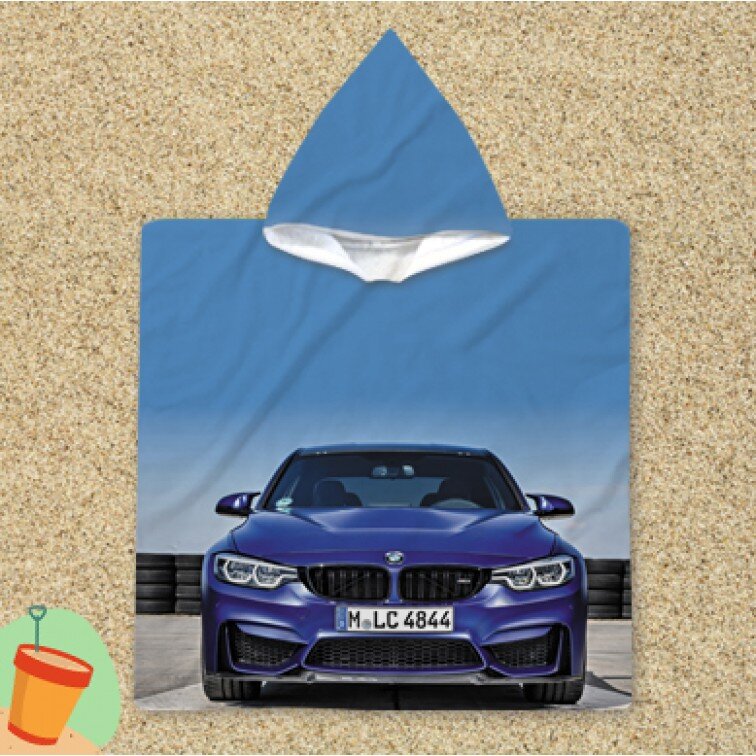 Фенско пончо за плаж БМВ - BMW Blue