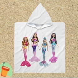Детско плажно пончо Барби Русалки - Barbie Mermaids