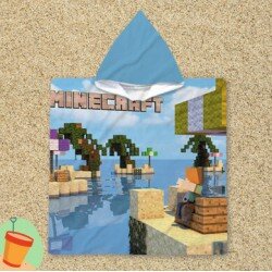 Детско плажно пончо Майнкрафт - Minecraft