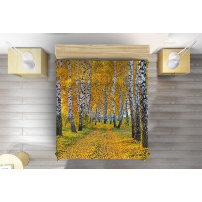 Кувертюра за легло Брези през есента - Birch in Autumn