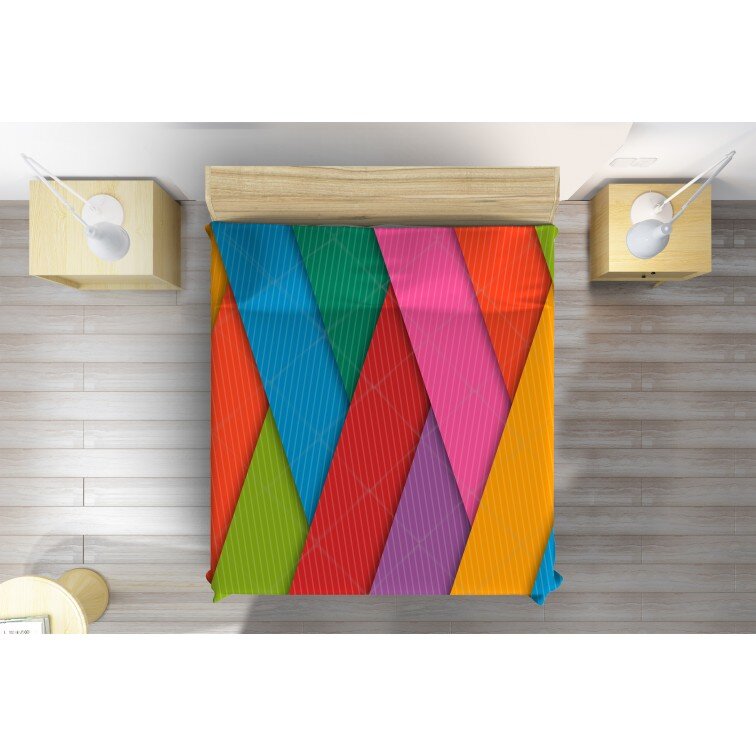 Свежо шалте Цветни ивици - Colorful stripes