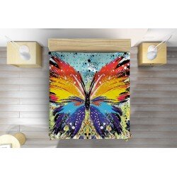 Дизайнерско 3D шалте Цветна пеперуда - Colorful Butterfly