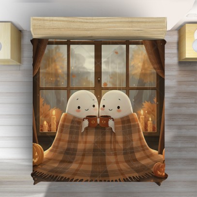 3D покривало за легло Хелоуин у дома - Halloween at Home