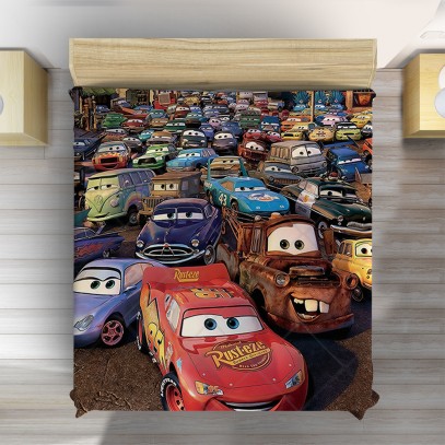 3D покривало за легло Колите - Cars New Cartoon